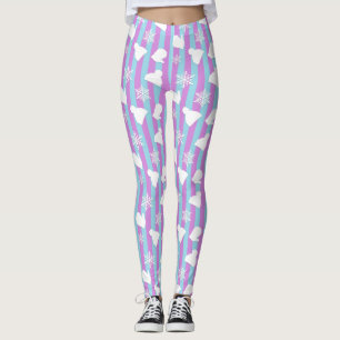 Legging Mittens Natal, Chapéu de Inverno, Flocos de Neve