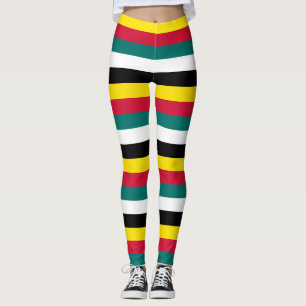 Legging Moçambique - Cores de Bandeiras Nacionais Horizont