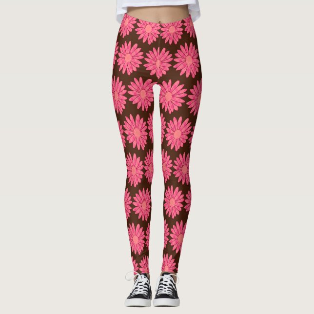 Legging Mocha com Infusão Floral (Frente)