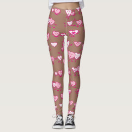 Legging Mocha Mousse Casal de Corações Rosa