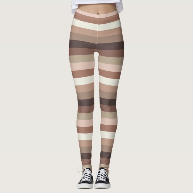Legging Mocha Mousse e acentua o padrão de distribuição ho (Frente)