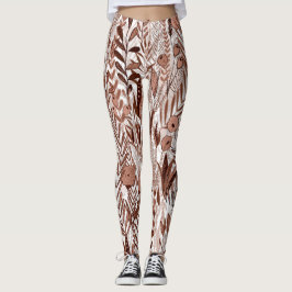 Legging Mocha Mousse Garden