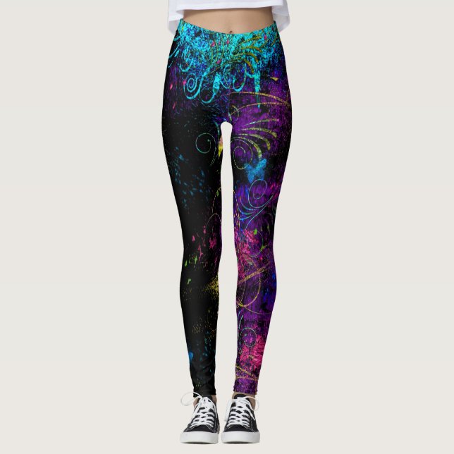 Legging Mod delicioso e divertido Podge Coloroso (Frente)