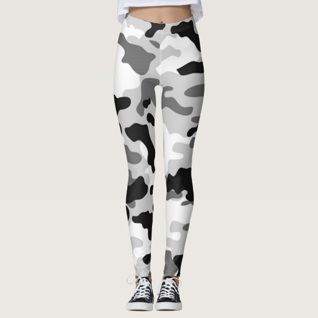 Legging Moda Black White e Exército de Cinzas (Frente)