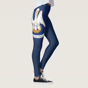 Legging Moda Da Bandeira Da Legal Luisiana