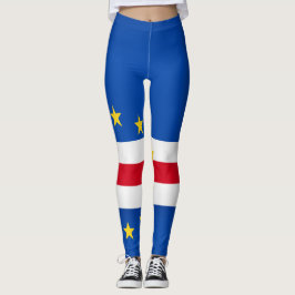 Legging Moda da bandeira de Cabo Verde legal