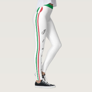 Legging Moda da bandeira italiana, adeptos do viagem/espor