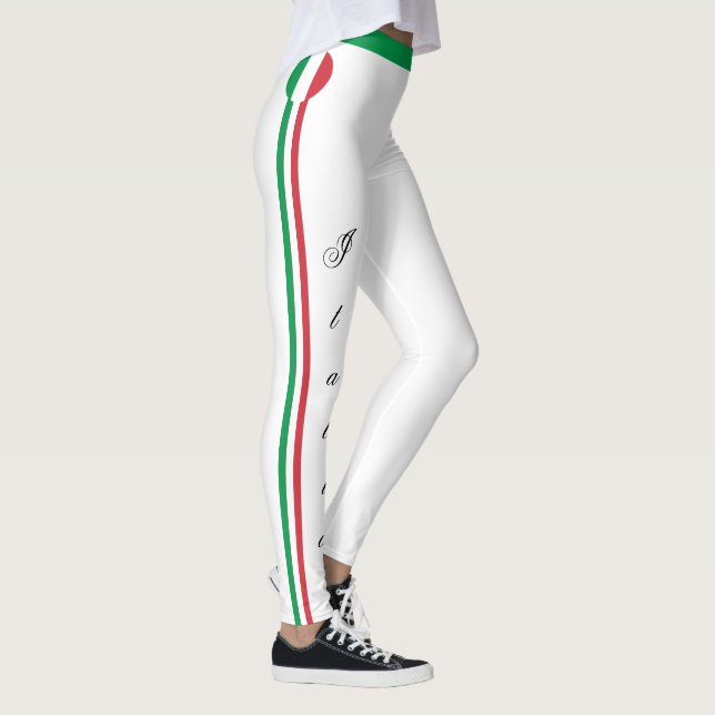 Legging Moda da bandeira italiana, adeptos do viagem/espor