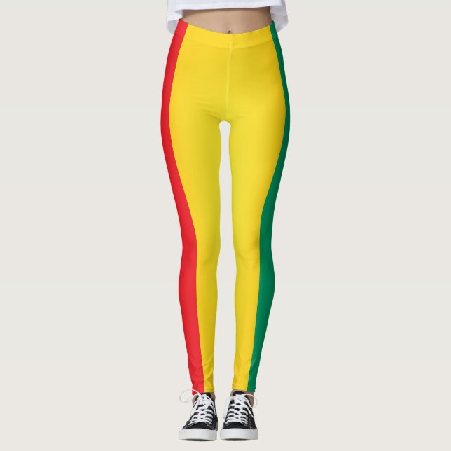 Legging Moda de Bandeira da Legal Guiné (Frente)