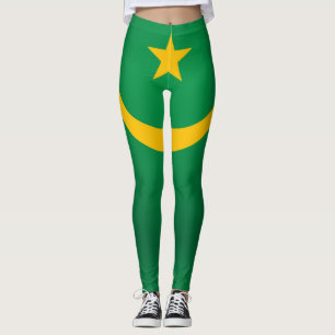 Legging Moda de Bandeira da Mauritânia legal