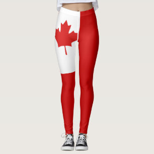 Legging Moda de Bandeira do Canadá Legal