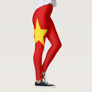 Legging Moda de Bandeira do Vietnã Legal