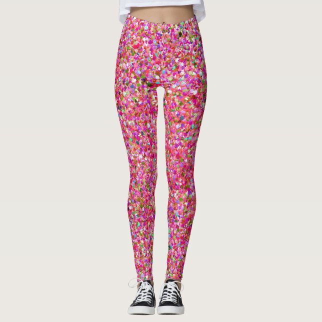 Legging Moda de Glitter Multicolorido #5 (Frente)