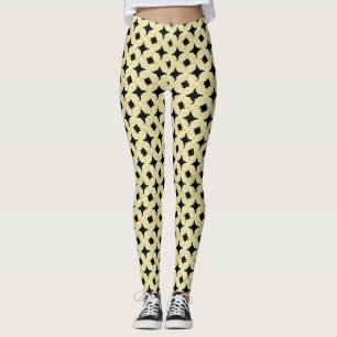 Legging Moda funfa, de formato preto e limão