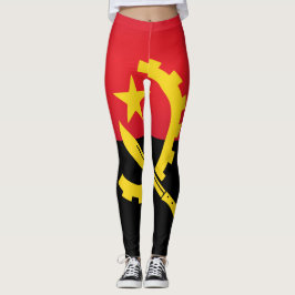 Legging Moda Legal da bandeira Angola