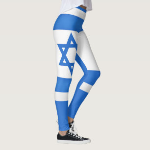Legging Moda Legal da bandeira de Israel