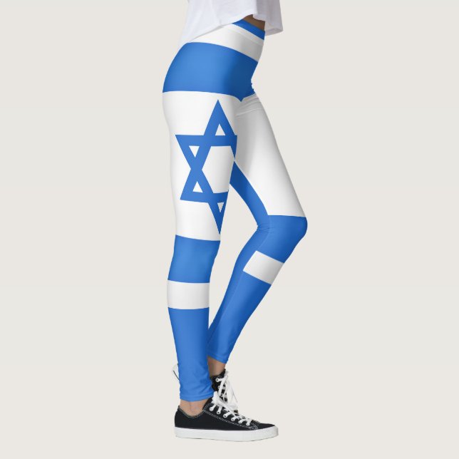 Legging Moda Legal da bandeira de Israel (Direita)