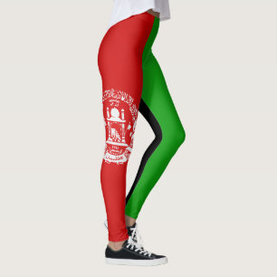 Legging Moda Legal da Bandeira do Afeganistão