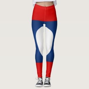 Legging Moda Legal da Bandeira do Laos