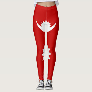 Legging Moda legal da bandeira do Nepal