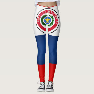 Legging Moda Legal da Bandeira do Paraguai