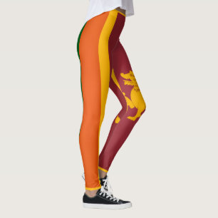 Legging Moda legal da bandeira do Sri Lanka