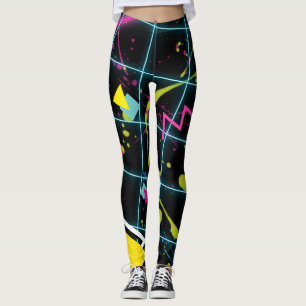 Legging Moda Retro Vintage Grunge dos Anos 80