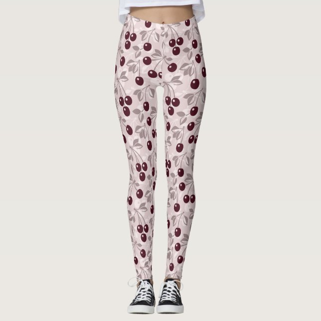Legging Modele com cerejas 2 (Frente)