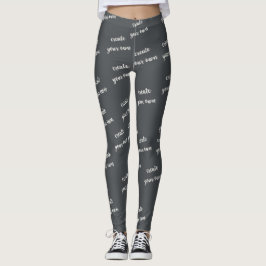 Legging Modelo de Meme Chic Trendy Crie seu próprio person