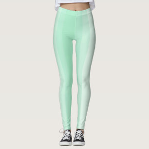 Legging Modelo Moderna de Tendência em Linho Branco Verde