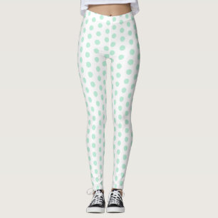 Legging Modelo Trendy Modern Elegante Mint Verde Branco
