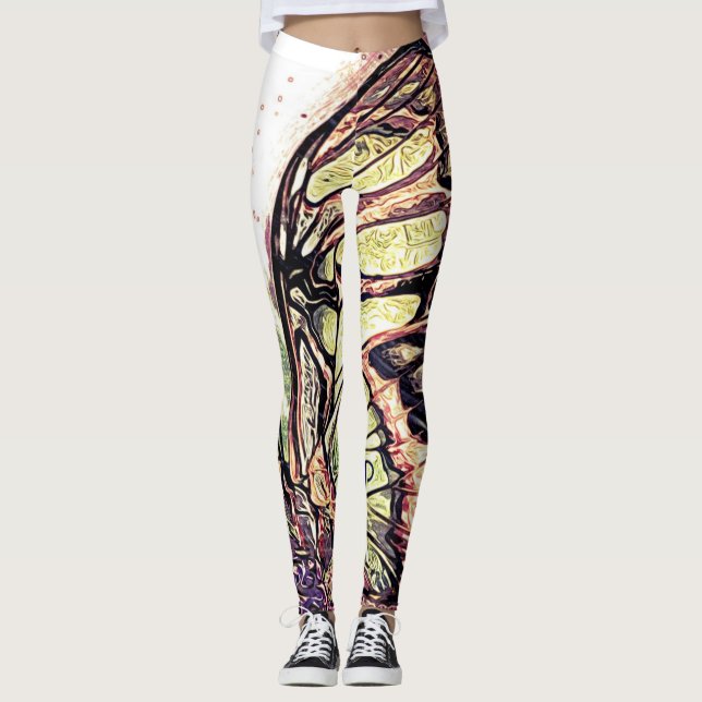 Legging Modelos Insetos: Lindas Borboletas 09-03 (Frente)