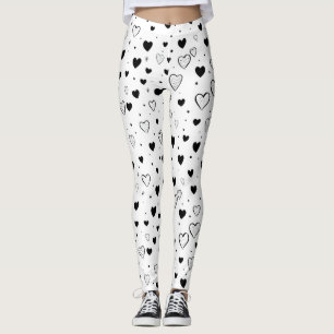Legging Modern Hearts Pattern