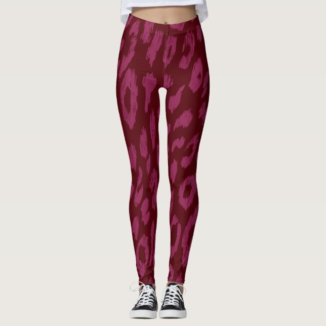 Legging Modern hot pink dark red (Frente)