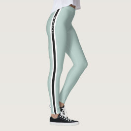 Legging Modern Minimalist Duck Egg Green Stylish Athletic