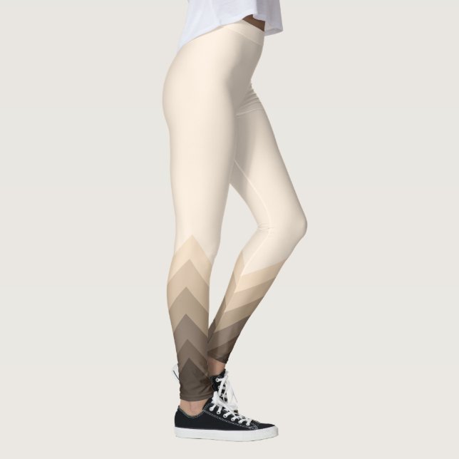 Legging Modern Taupe Ombre Chevrons (Direita)