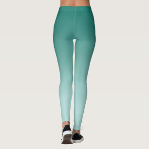 Legging Moderna e elegante Modelo de Gradiente de Teal