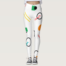 Legging Moderno, brincalhão, legal, tendências, geométrico