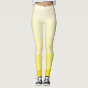 Legging Moderno elegante do modelo branco amarelo da