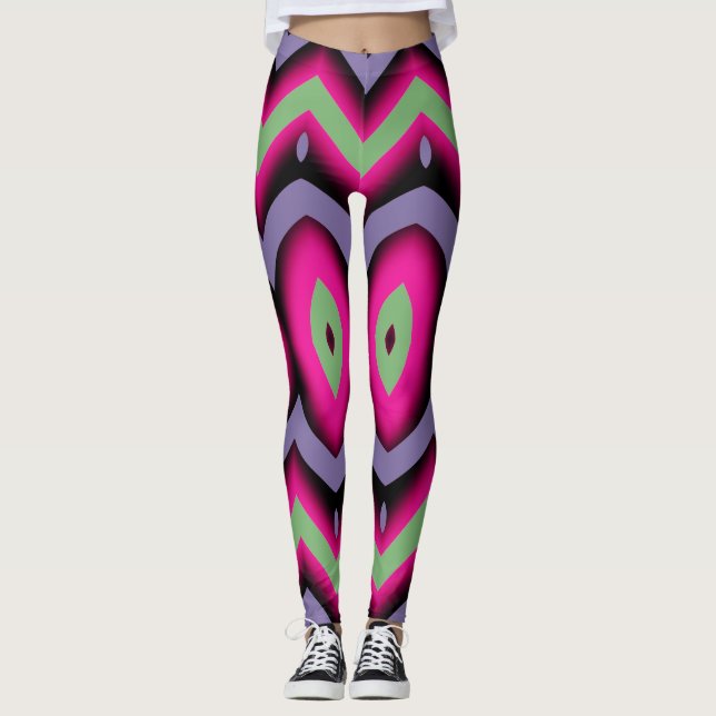 Legging Moderno multicolor tendência "Ratti_Creative_Arts" (Frente)
