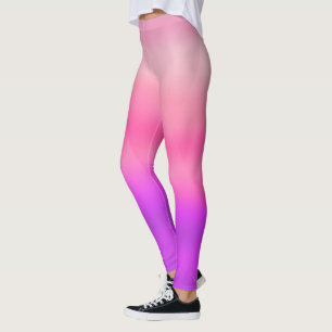 Legging Moderno Rosa Quente de Aquarela