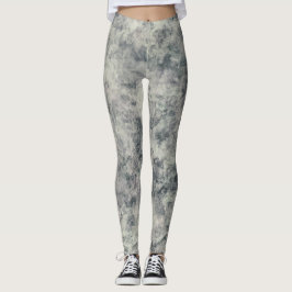 Legging Moderno Verde Sage Lavanda Cinza Texturizado Abstr