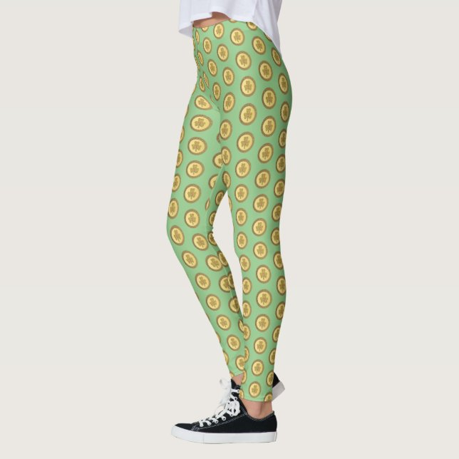 Legging Moedas Douradas de Shamrock irlandês sorte (Esquerda)
