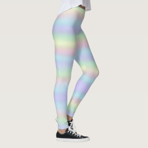 Legging Mole Arco-Íris Holográfico Pastel