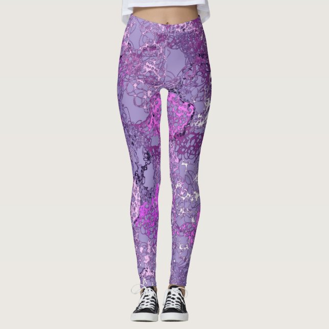 Legging Molhos roxos (Frente)