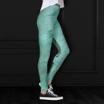 Legging Molten Jade | Emerald Green Luxury Marble<br><div class="desc">#abstractart sofisticado, rico contemporâneo moderno, rico e vibrante e esmeralda joia verde abstrato marble. Esta aquarela pintada à mão e um gradiente médio misto apresentam espirais de fluido abstrato, criando um padrão legal acentuado por veias brilhantes para textura que adiciona o pop perfeito de cor e elegância. Para obter produtos...</div>