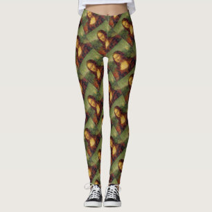 Legging Mona Lisa Lettuce Fine Art Vegan Spoof