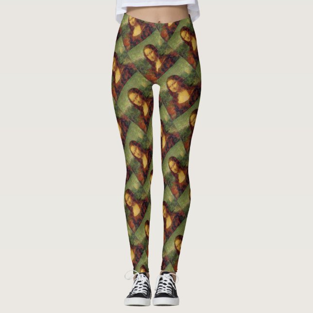 Legging Mona Lisa Lettuce Fine Art Vegan Spoof (Frente)