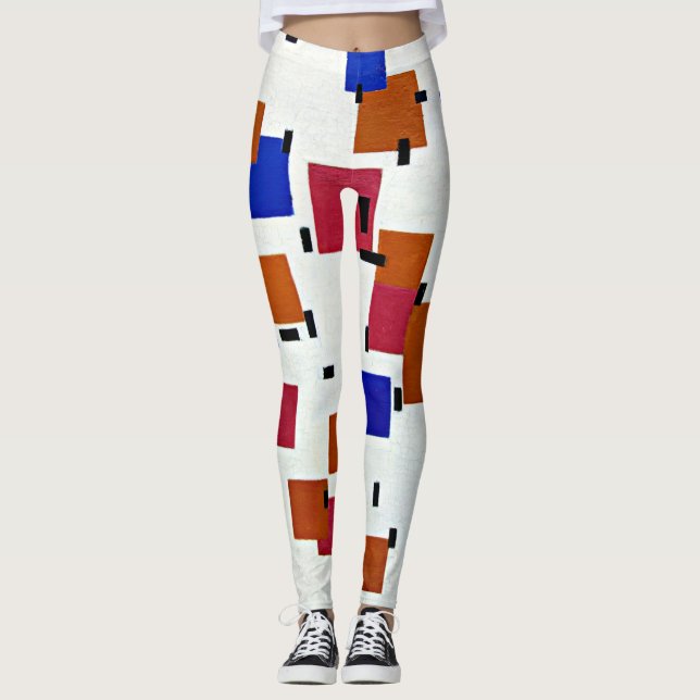 Legging Mondrian - Composição na Cor A (Frente)