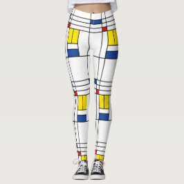 Legging Mondrian Minimalist Geométrico De Stijl Modern Art